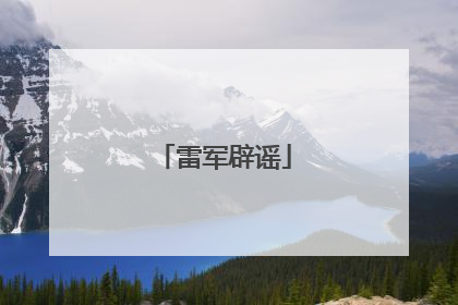 雷军辟谣