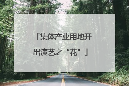 集体产业用地开出演艺之“花”