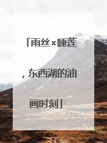 雨丝×睡莲，东西湖的油画时刻