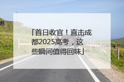 首日收官！直击成都2025高考，这些瞬间值得回味