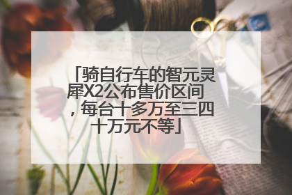 骑自行车的智元灵犀X2公布售价区间，每台十多万至三四十万元不等