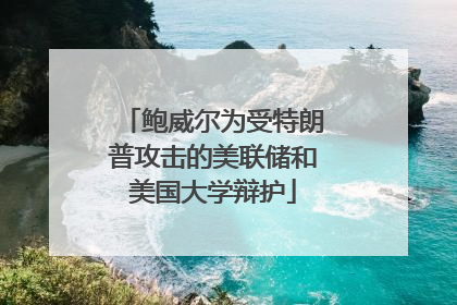 鲍威尔为受特朗普攻击的美联储和美国大学辩护