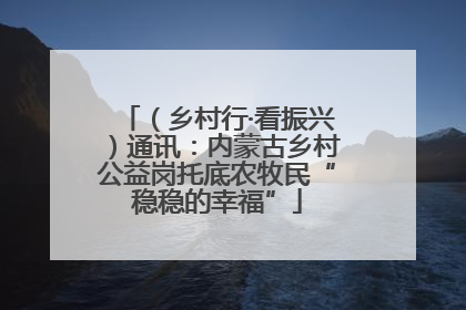 （乡村行·看振兴）通讯：内蒙古乡村公益岗托底农牧民“稳稳的幸福”