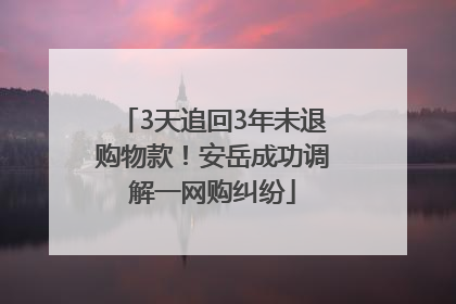 3天追回3年未退购物款！安岳成功调解一网购纠纷