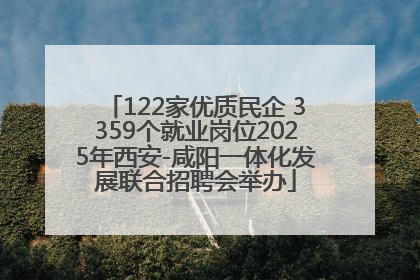 122家优质民企 3359个就业岗位2025年西安-咸阳一体化发展联合招聘会举办