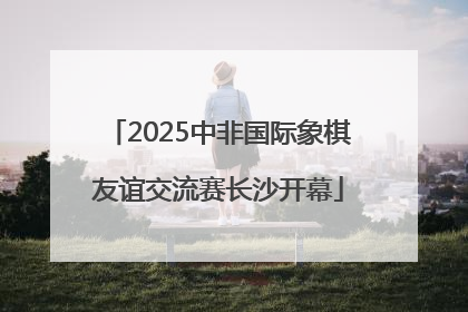 2025中非国际象棋友谊交流赛长沙开幕