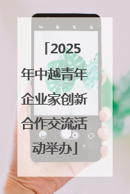 2025年中越青年企业家创新合作交流活动举办