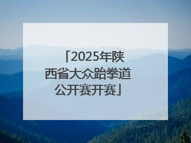 2025年陕西省大众跆拳道公开赛开赛