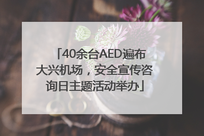 40余台AED遍布大兴机场，安全宣传咨询日主题活动举办