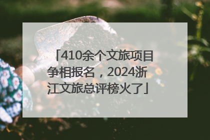 410余个文旅项目争相报名，2024浙江文旅总评榜火了