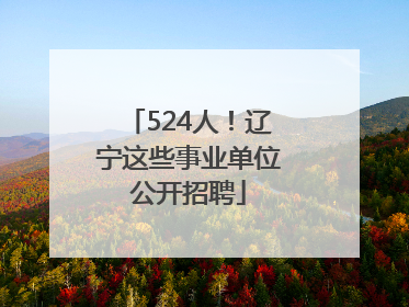 524人！辽宁这些事业单位公开招聘