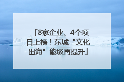 8家企业、4个项目上榜！东城“文化出海”能级再提升