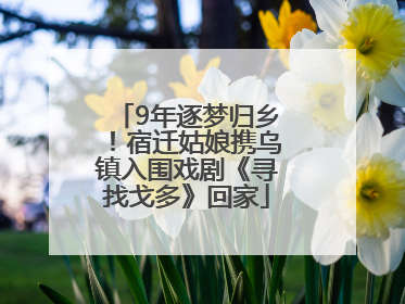 9年逐梦归乡！宿迁姑娘携乌镇入围戏剧《寻找戈多》回家