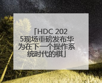 HDC 2025现场重磅发布华为在下一个操作系统时代的棋
